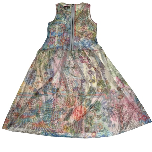 NWT Johnny Was Biya Vienna Mesh Sleeveless Midi Slip Dress B35222 - Picture 6 of 7